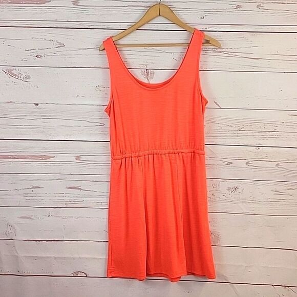 A NEW DAY WOMEN'S SLEEVELESS TIE WAIST KNIT TANK DRESS- SIZE MEDIUM - Picture 6 of 8